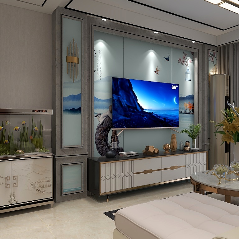 杨彦娇-陈老板效果图一楼-装修设计方案