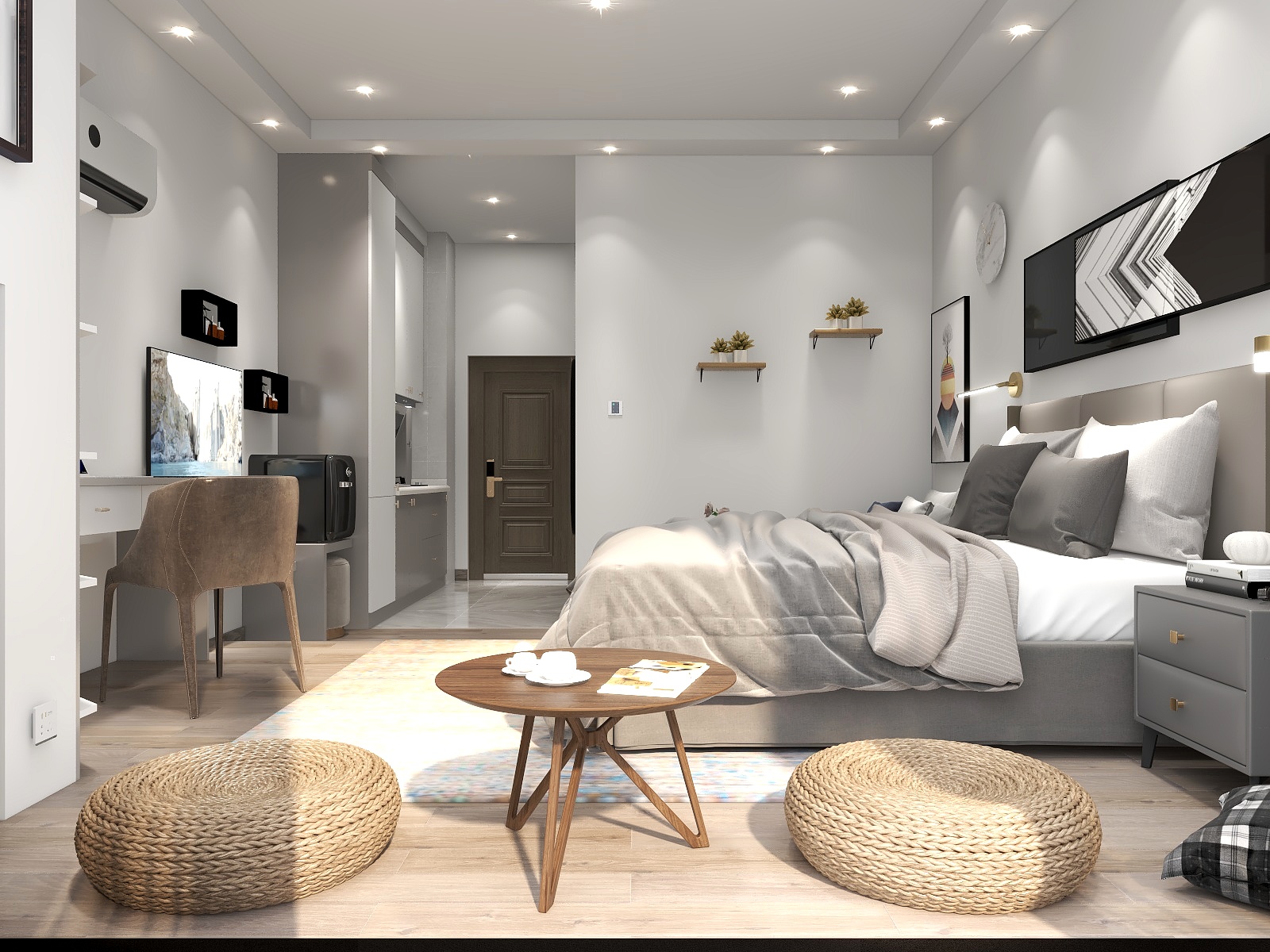 筑尺全案设计-单身公寓-装修设计方案