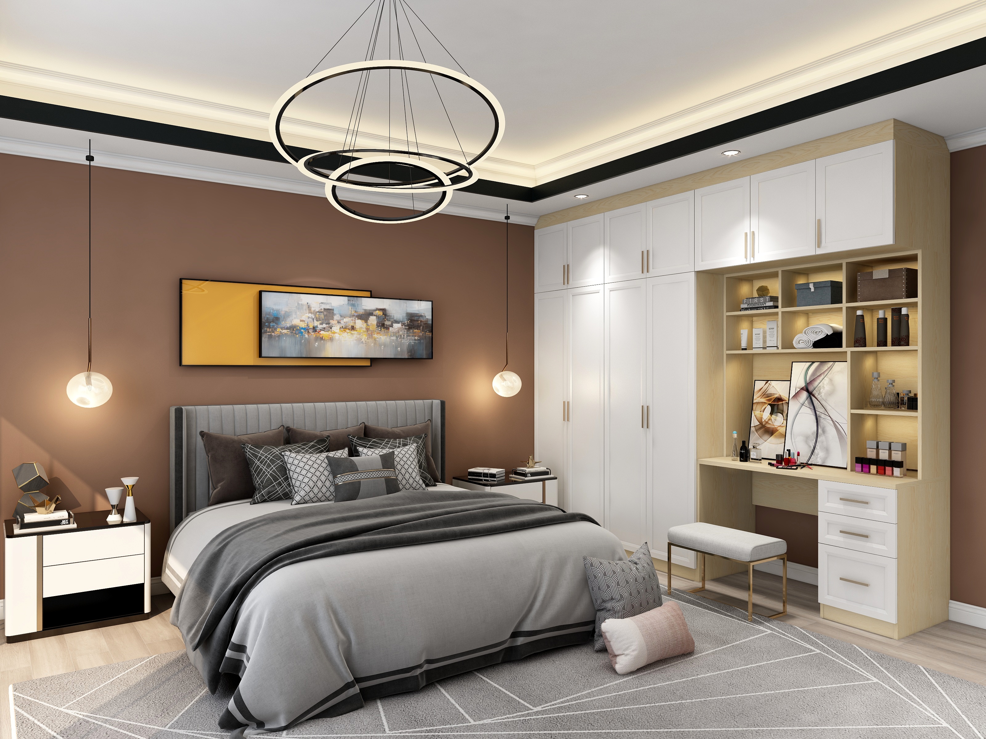 徐嘉杰-掩门衣柜样板间01-装修设计方案