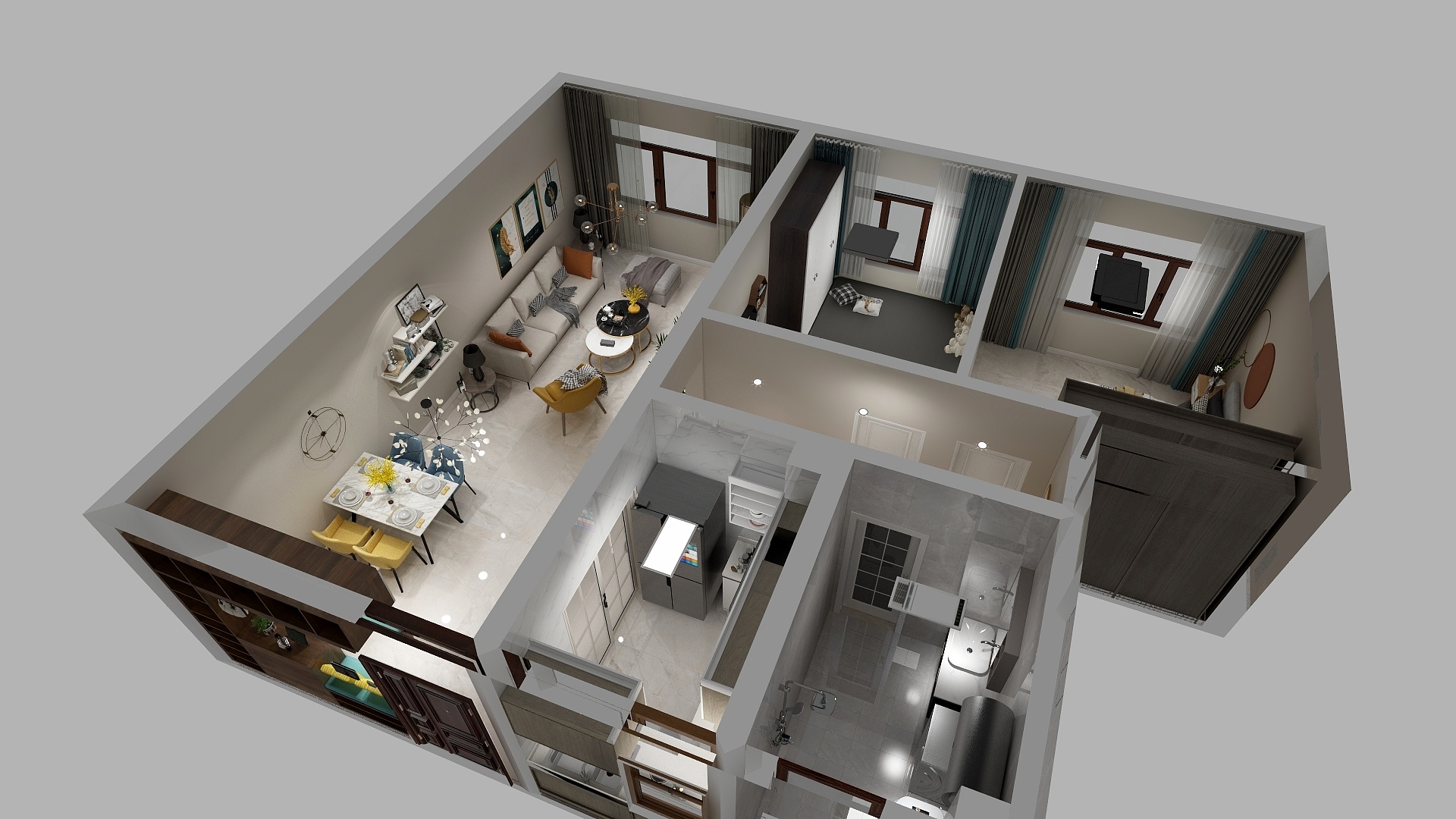 沫筱熙-嘉禾瑞祥府95平-装修设计方案