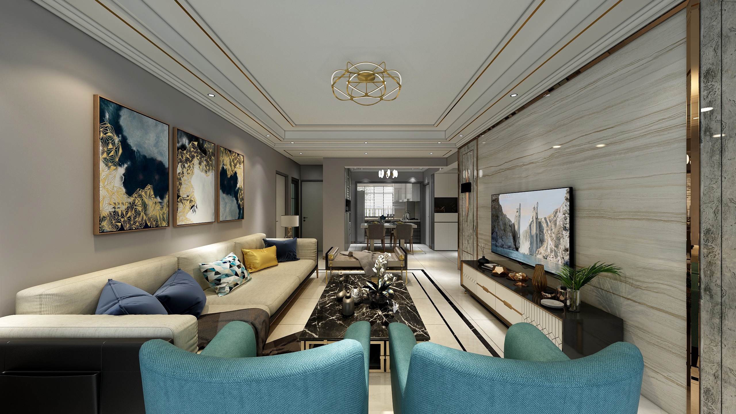 罗怀宇-金山府邸138m²-装修设计方案