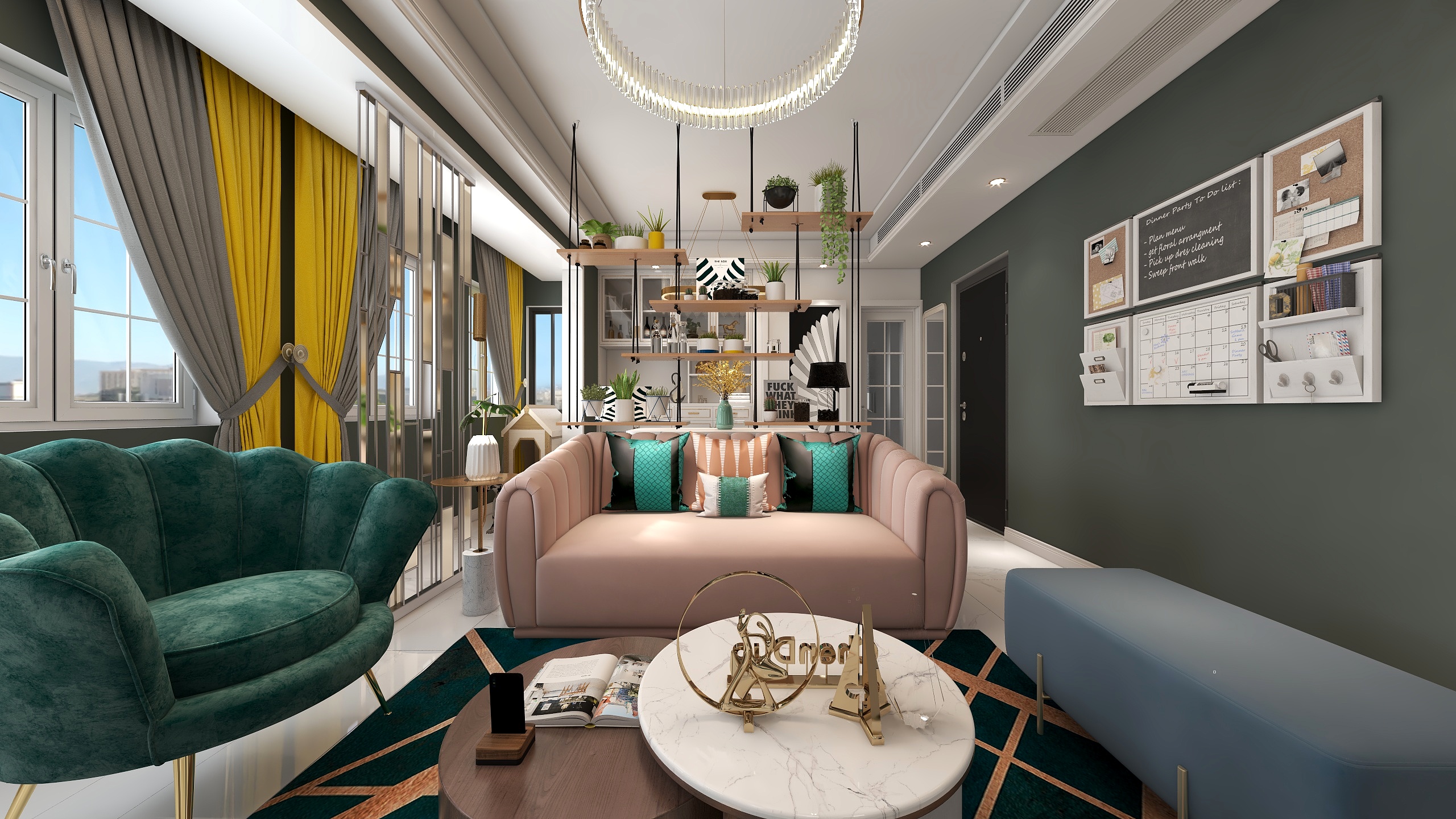 雾心心-(墨绿风情)瑞和园-装修设计方案