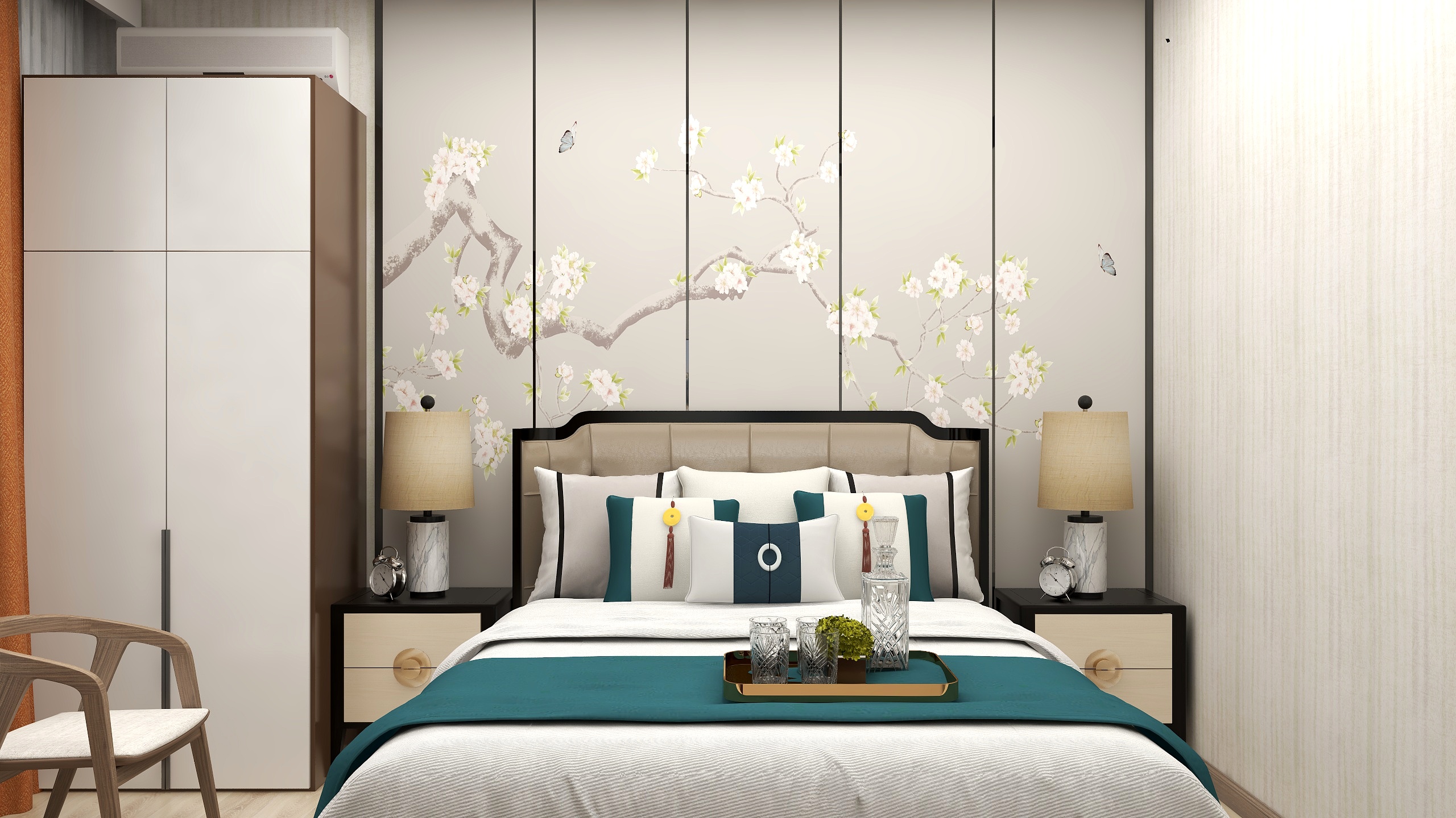 CG安安耶-《MrSix》美式新中混搭三层小别墅装修效果图