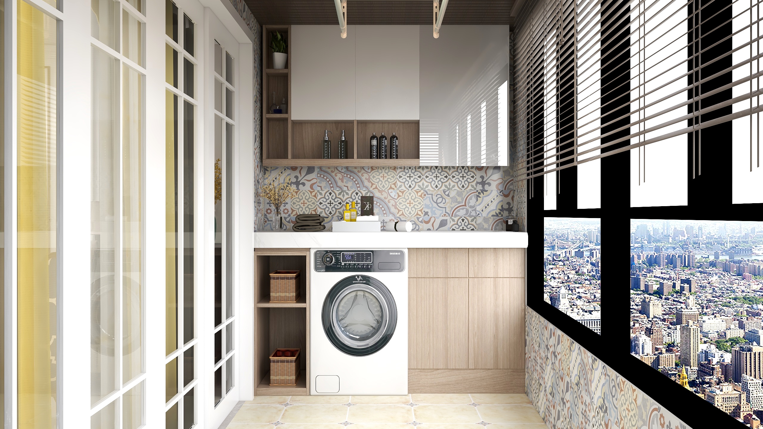 CG安安耶-《MrSix》美式新中混搭三层小别墅装修效果图