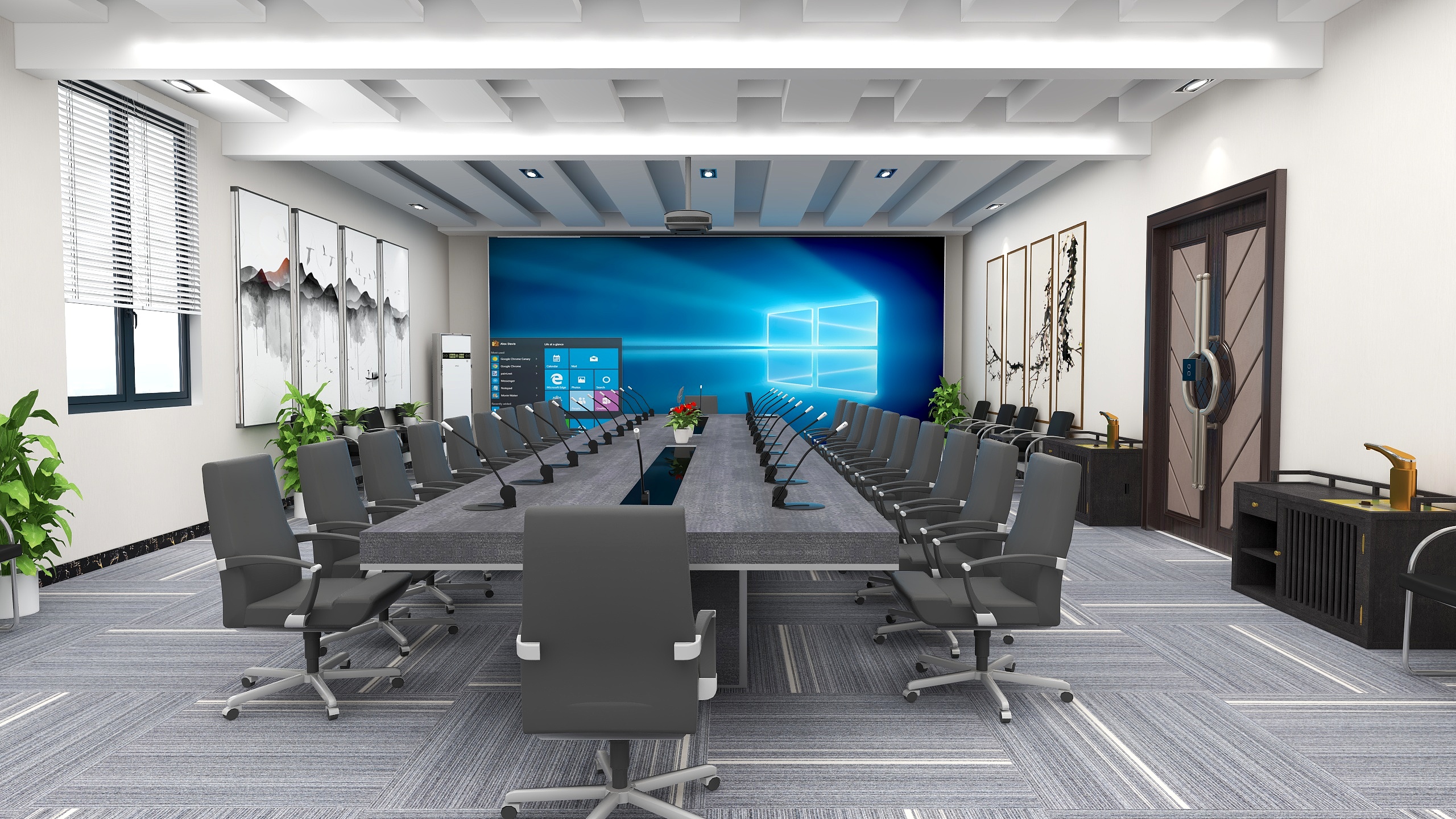 谷有润-曹妃甸工装会议室-装修设计方案