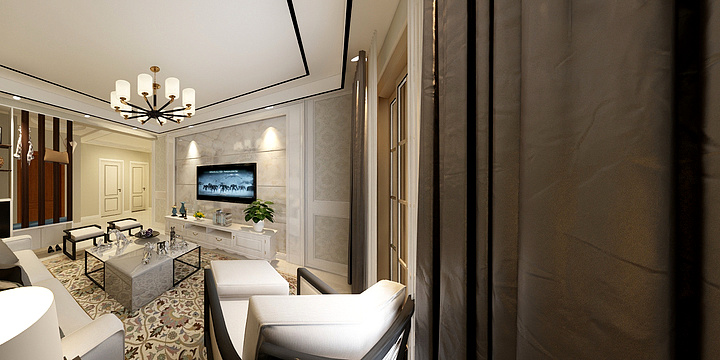 山东省四大杰出支楞起来-岭南骏景-装修设计方案