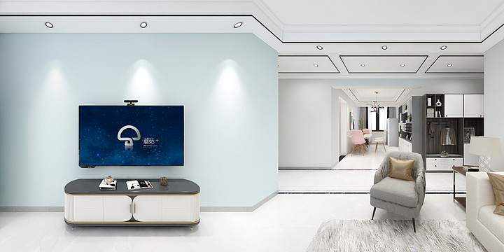 powawa-中珠阳光湾畔10-2-1001户型-装修设计方案