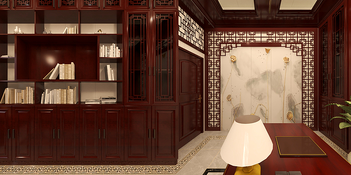 伟业装饰ISFw-书房里 刘总-装修设计方案