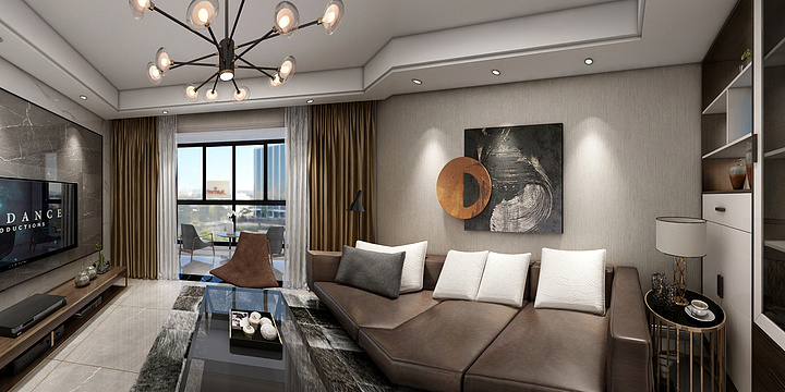 梵品装饰乐家酷-锦绣南山34-15-5 效果图-装修设计方案