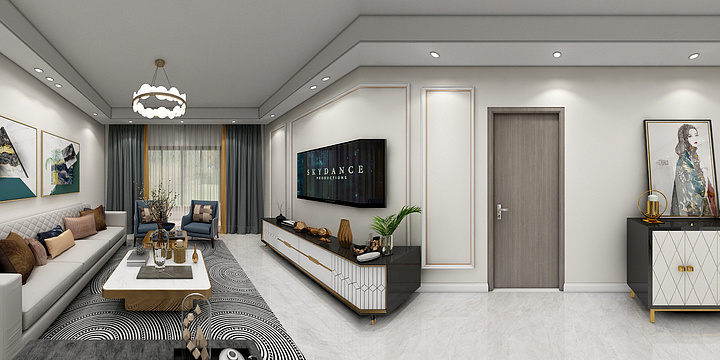 李月17630961217-隆盛帝景梅姐轻奢-装修设计方案