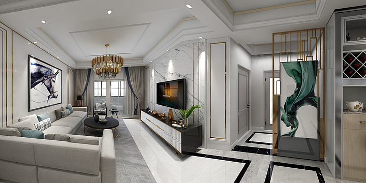 寡言的小戈-人信汇张总酷家乐-装修设计方案