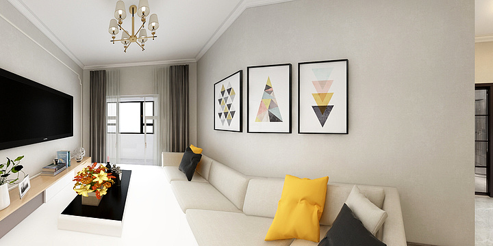 怀秋o-棋盘48平-装修设计方案