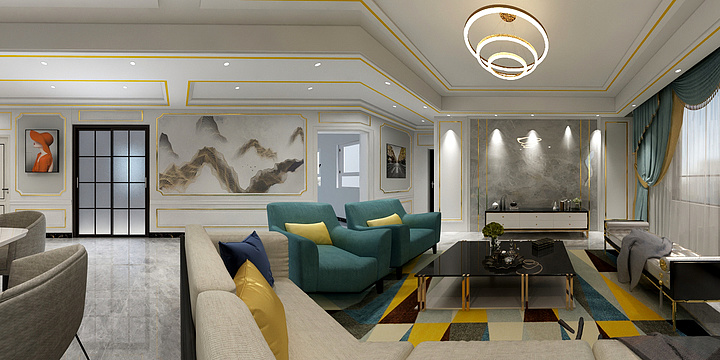 雅府装饰设计-绿城百合新城-装修设计方案