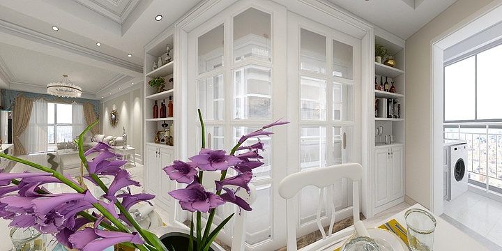 好美家菱湖印象店-菱湖14-1001欧式-装修设计方案