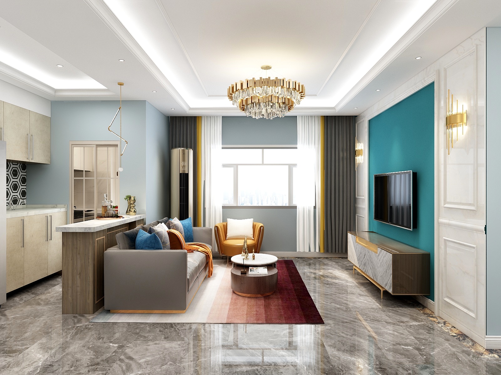 全案设计师田诗琦-现代轻奢风-装修设计方案