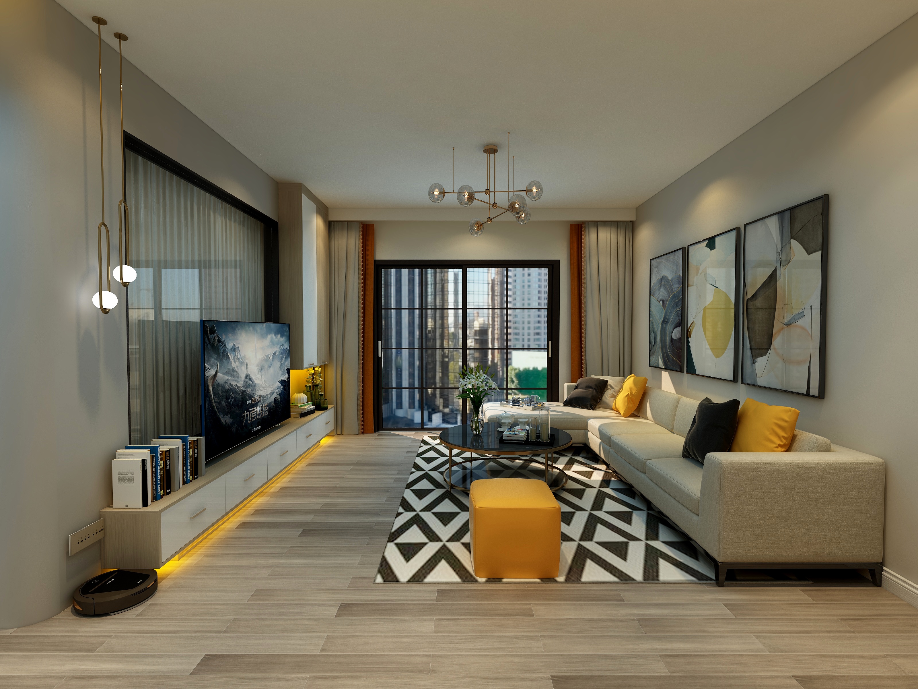 适而居设计-三棋6栋601-装修设计方案