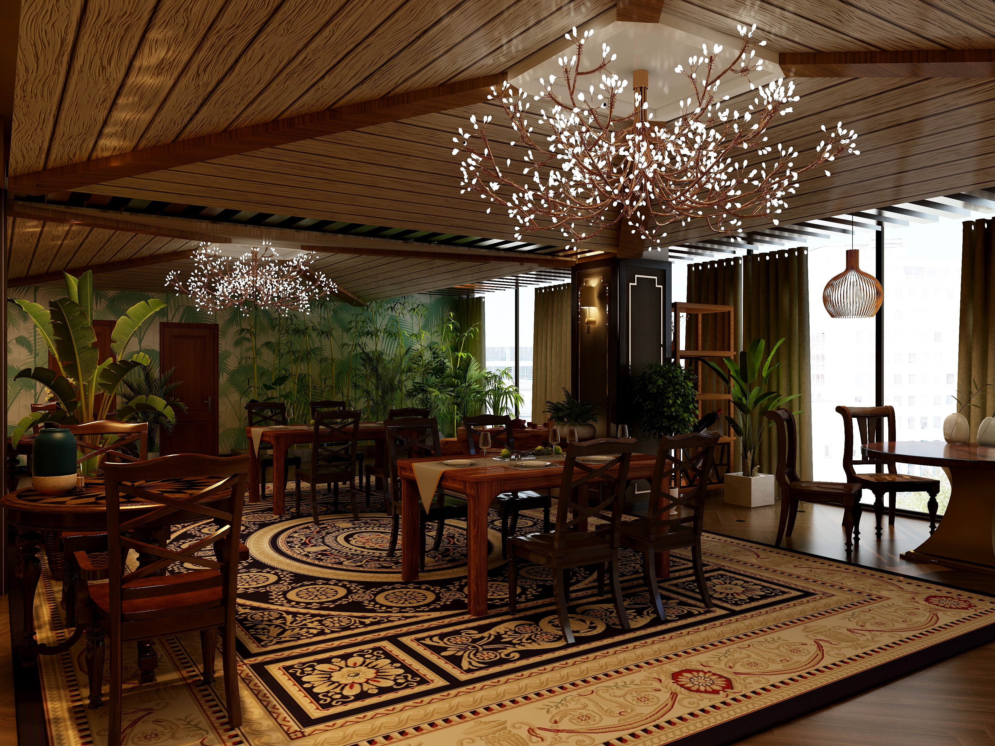 134****7206tznA-东南亚餐厅装修效果图