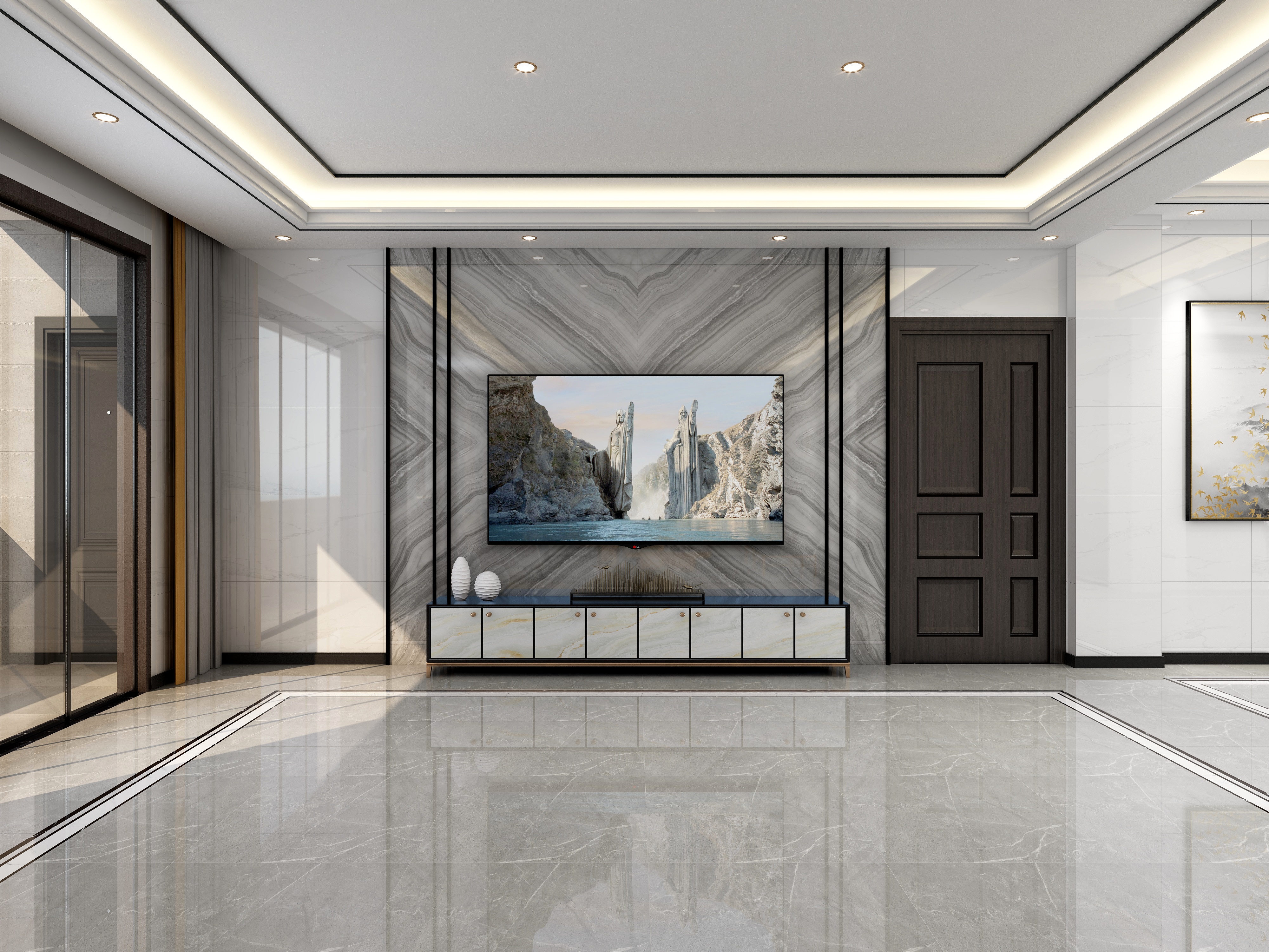 李青越-324方-新中式-三室装修效果图