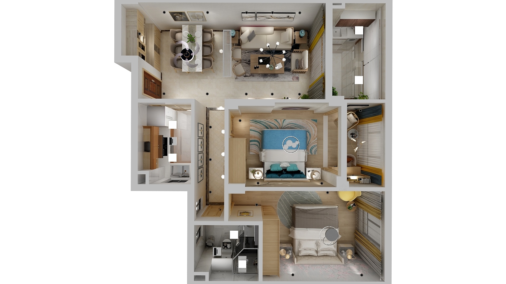 凤巢国际设计机构-祥生未来城1-2-1103-装修设计方案