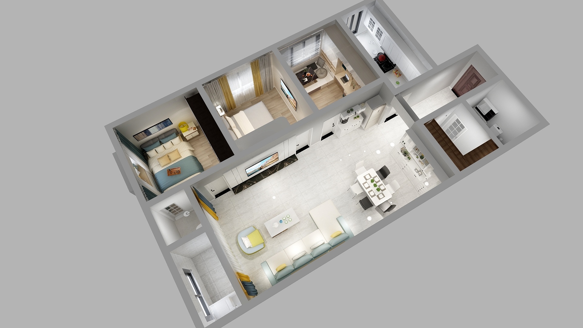 镇安县欧神诺瓷砖金颖-悦居广场1单元2202-装修设计方案