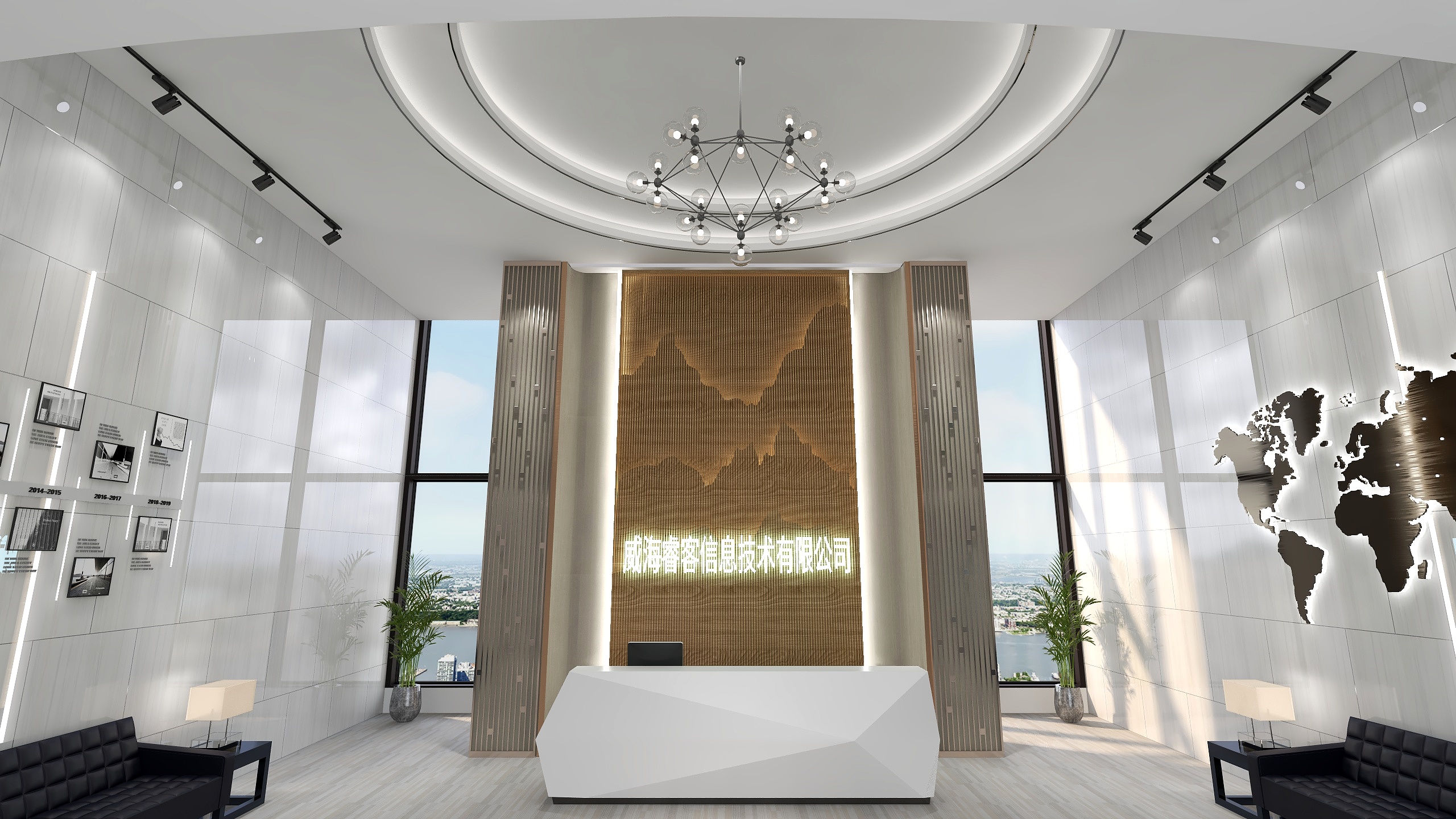 设计师孙工13061173223llXO-21层办公跃层大厅-装修设计方案