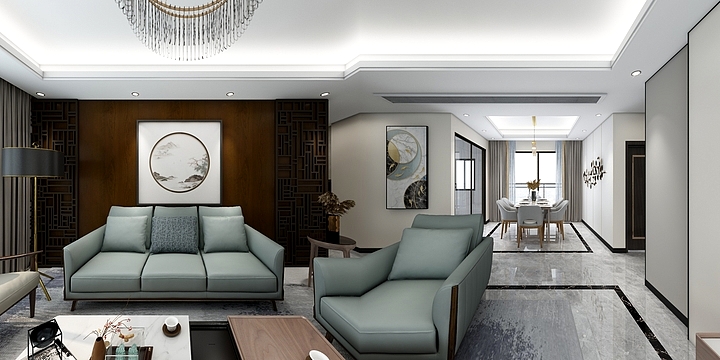 设计师梁柳清-新中式--8150沙发-装修设计方案