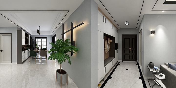 焯渊装饰-建业136平方新中式-装修设计方案