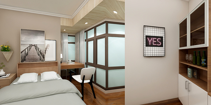 张峰-稻草人卧室设计4.29-装修设计方案