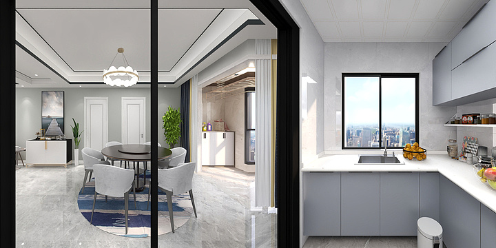 明玉设计装饰-丽登印象城赵先生家装修方案-装修设计方案