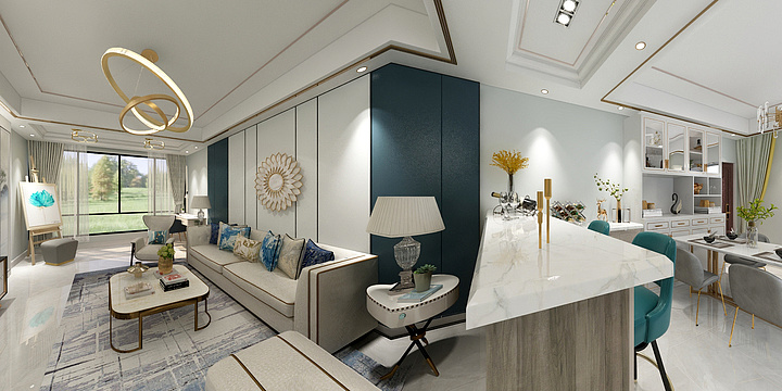 Designer张标-香缇公馆赵总--现代轻奢-装修设计方案