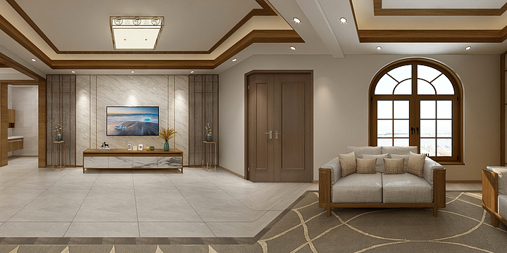 Designer飞-原木新中式-装修设计方案