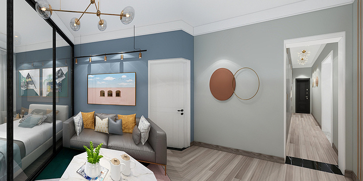 钱彩虹-老山东里——轻奢混搭-装修设计方案