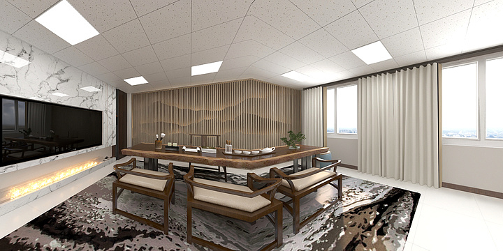 酷装空间唐设计-茶室-装修设计方案