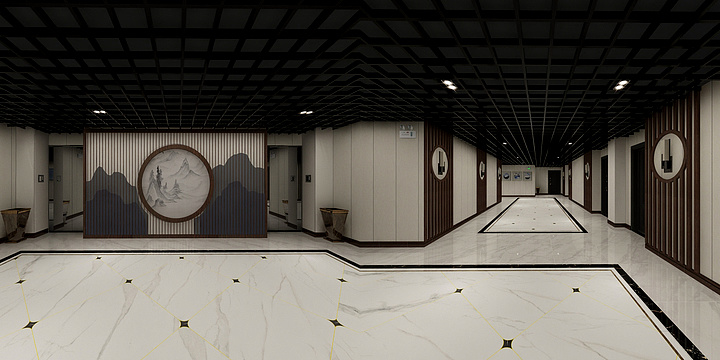 耿采尘-地王广场14楼走廊-装修设计方案