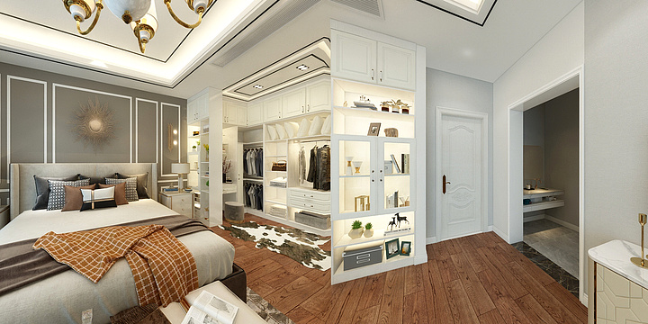 胡工qGWd-金都上城龚总-二楼衣帽间B-装修设计方案