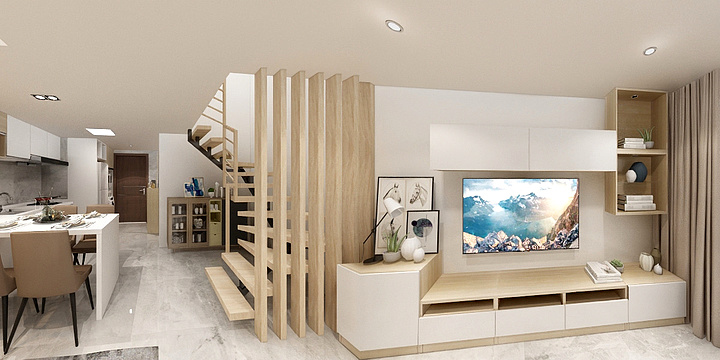 阿涞-中粮云景国际-48平方户型-李宅-装修设计方案