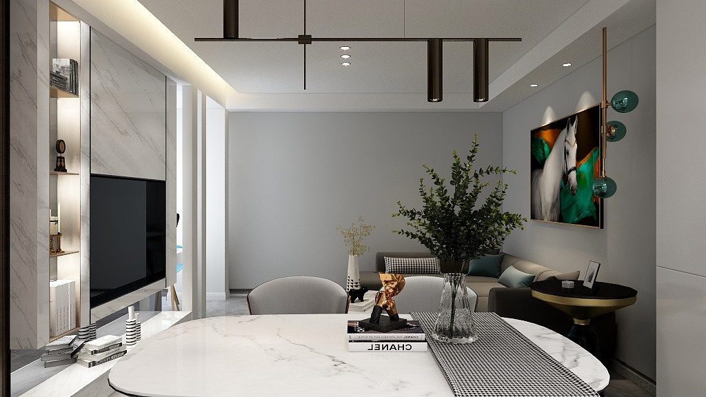 白菜邦-海上明月4-1402 酷家乐)-装修设计方案