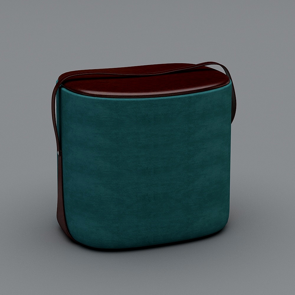 D026#马鞍凳(绿色)3D模型