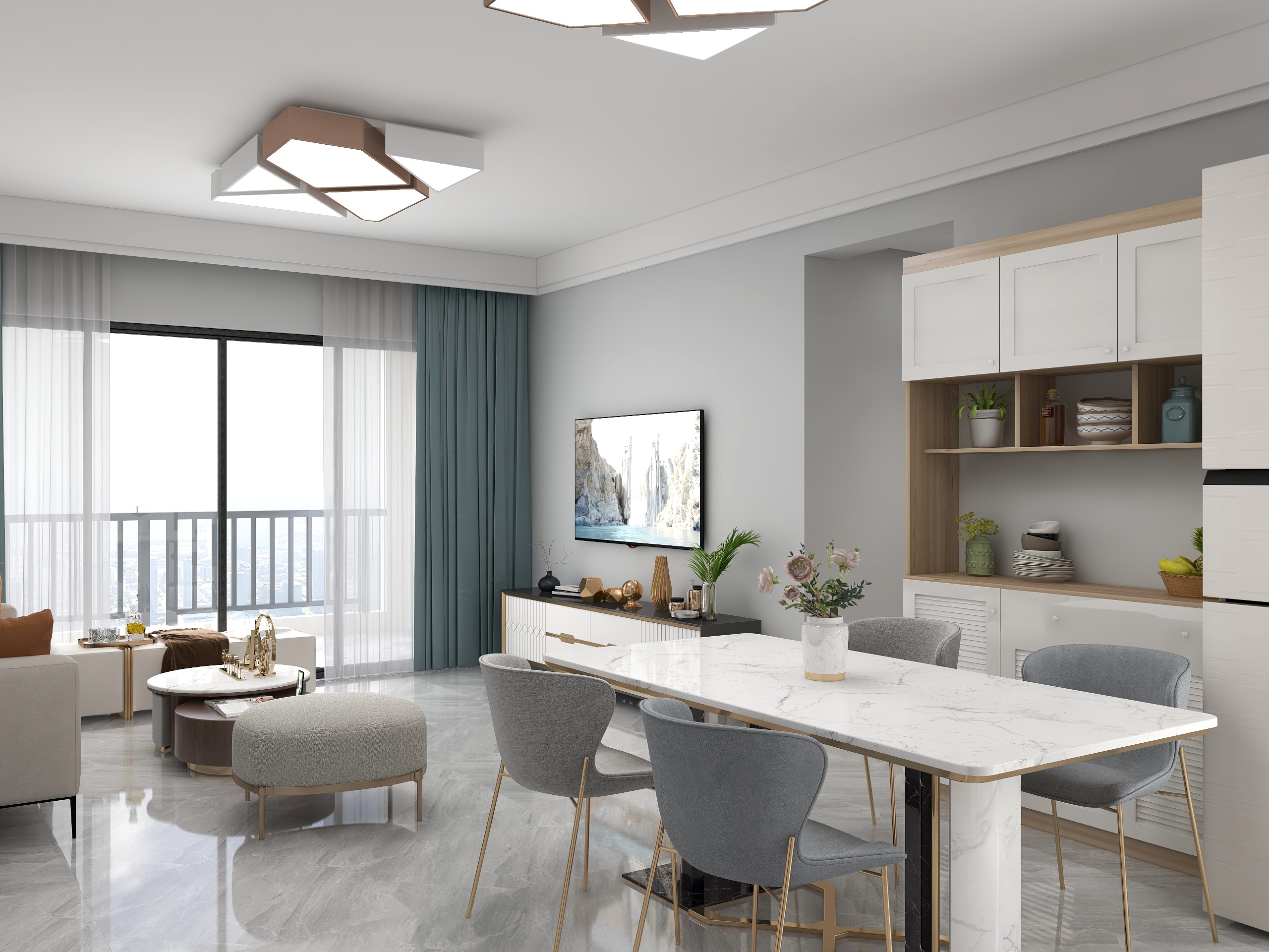 自由步途空间-名城世家-装修设计方案