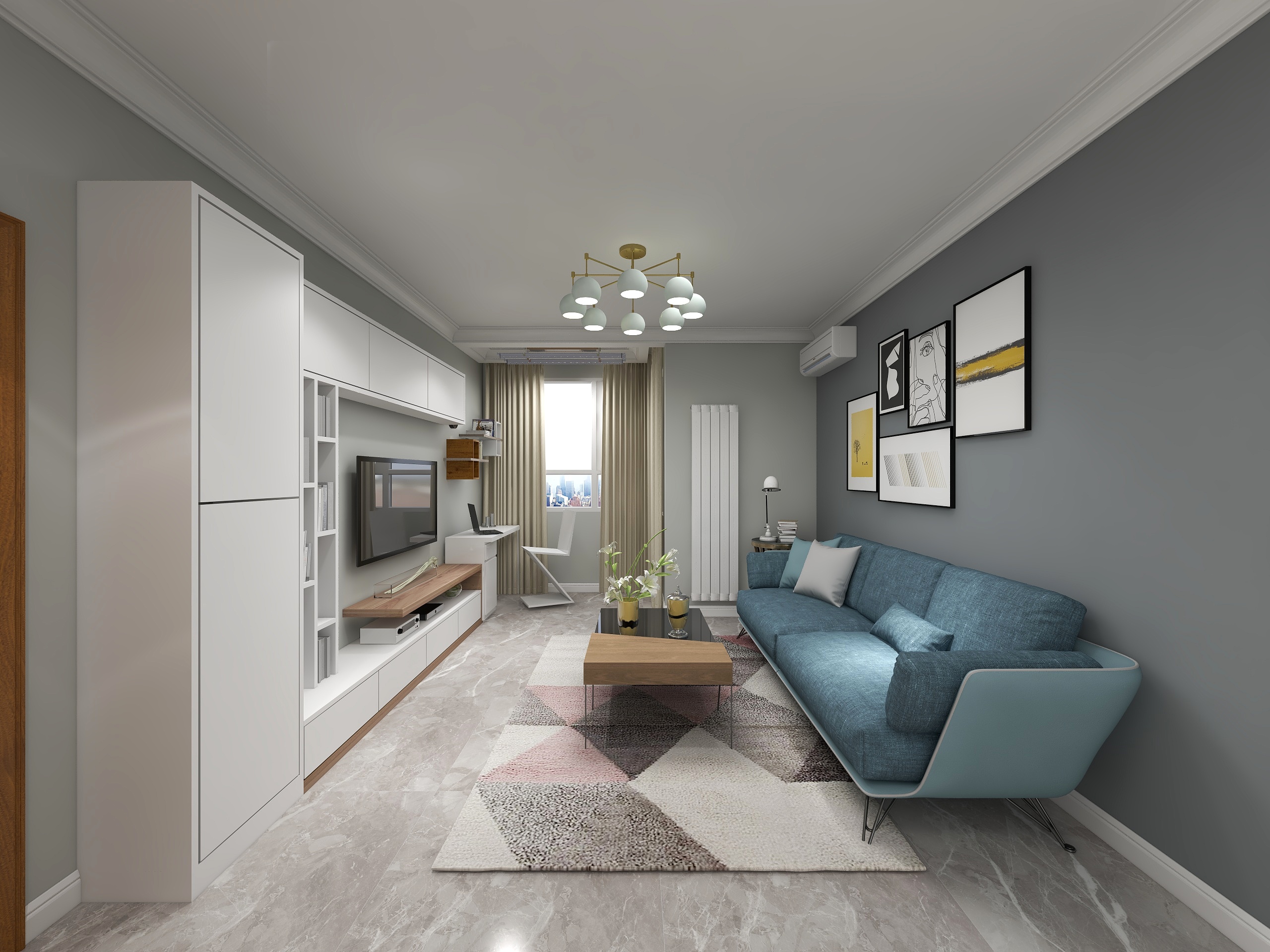 云端壹品-xjw二居室-装修设计方案