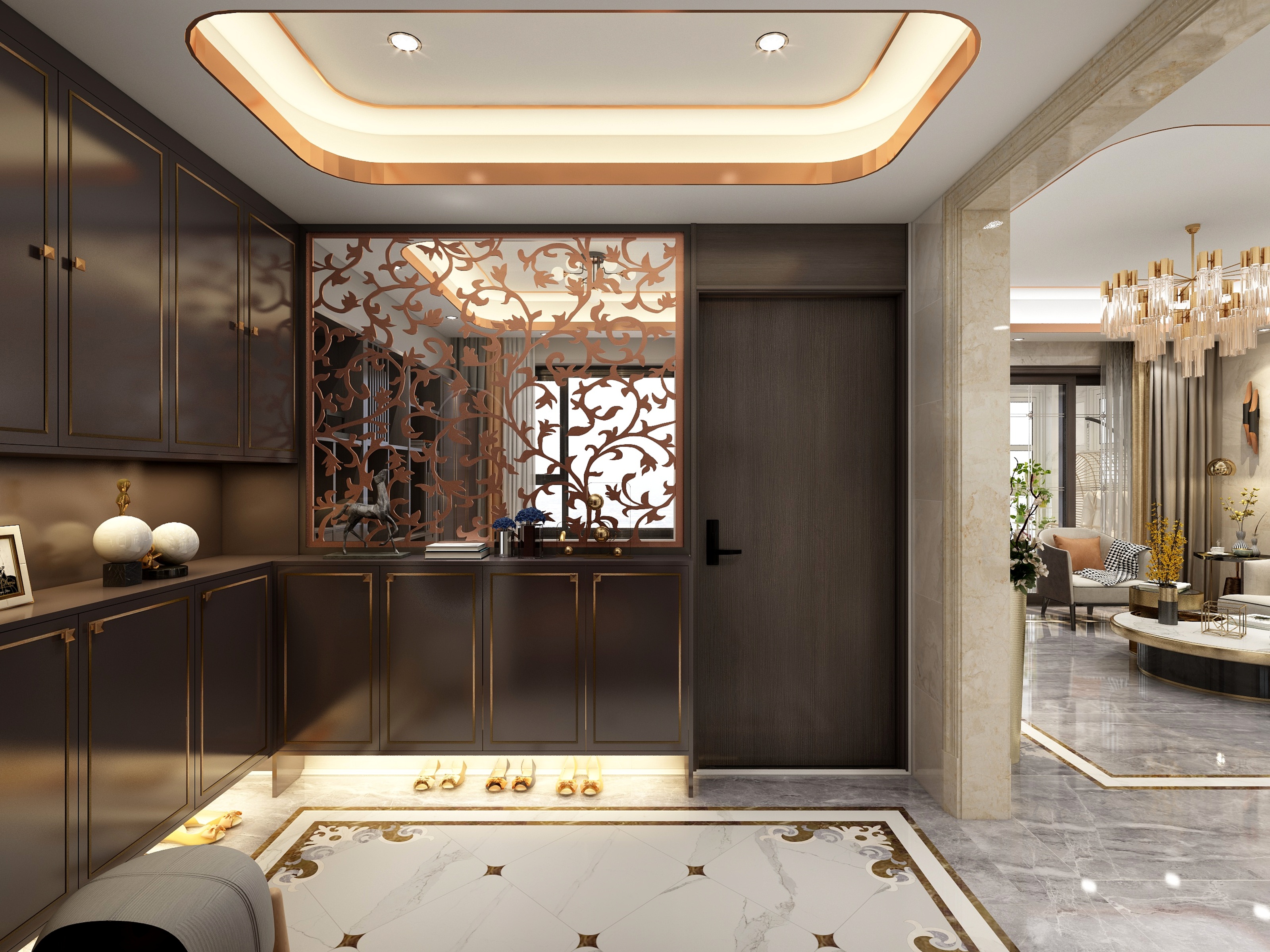 杨华-193方现代四居装修效果图