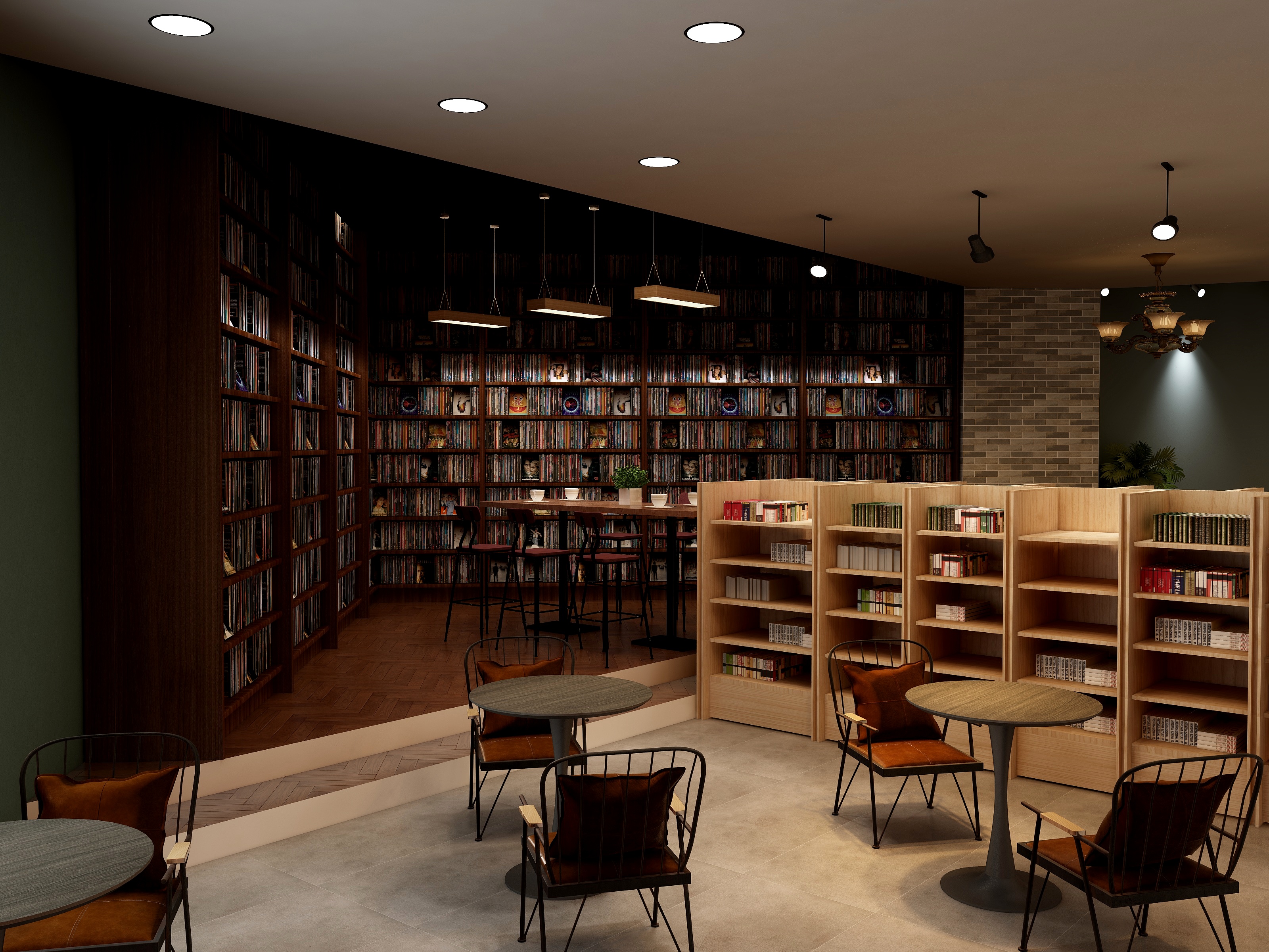向生007-咖啡书吧-装修设计方案