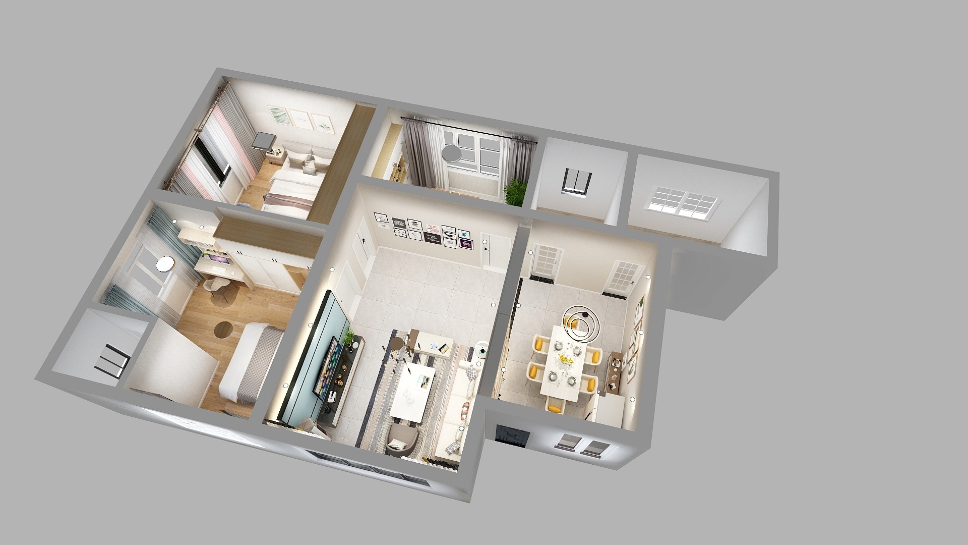 邵_Design-毛堡自建房（村委会））-装修设计方案