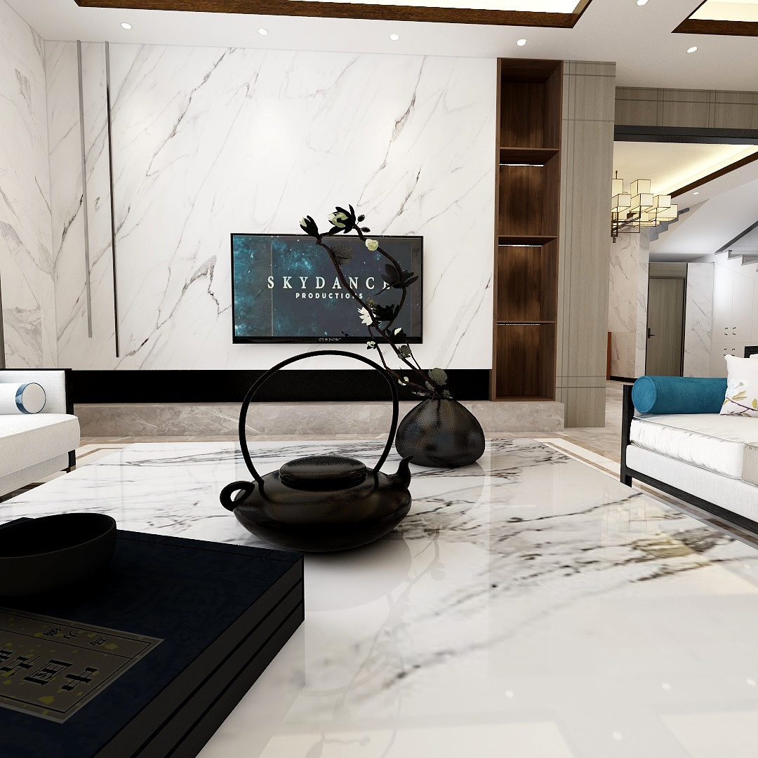 老卢先生-300平大平层新中式设计-装修设计方案