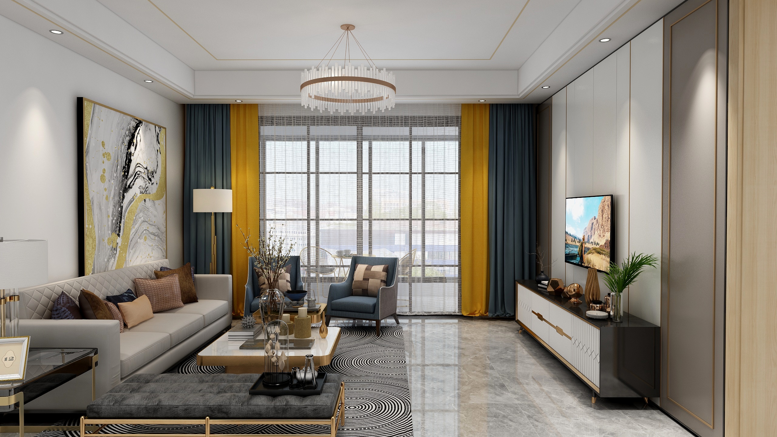 舜联装饰设计-山水城现代简约设计方案-装修设计方案