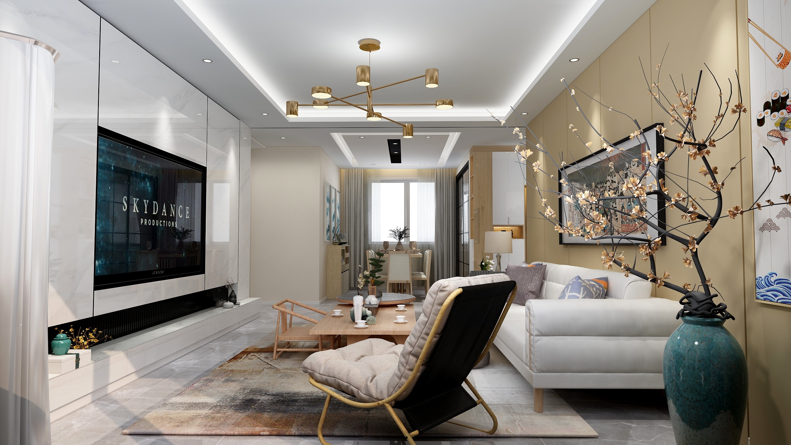 李鹏庆-135平日式3居室-装修设计方案