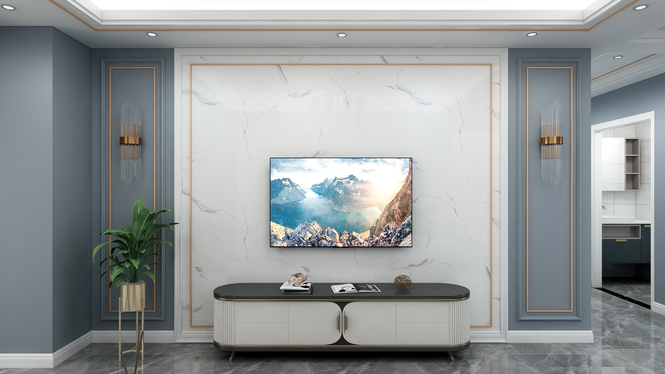 MuNC-现代轻奢客餐厅-装修设计方案