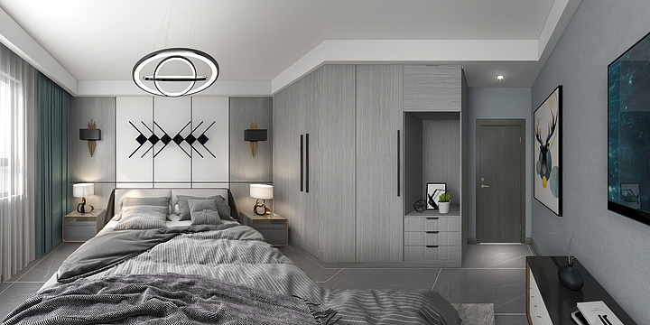 Designer孔-银橡卧室-装修设计方案