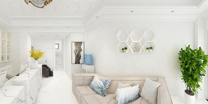 马敏都-美容院欧式设计效果图-装修设计方案