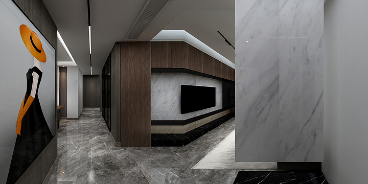 孙平凡-质感黑白灰-装修设计方案